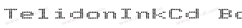 TelidonInkCd Bold字体转换
